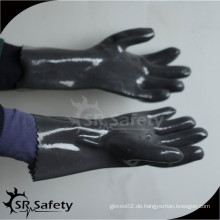 SRSAFETY PVC Handschuhe chemikalienbeständige Handschuhe PVC Arbeitshandschuh Sicherheitshandschuh Wasserbeständigkeit chemischer Handschuh